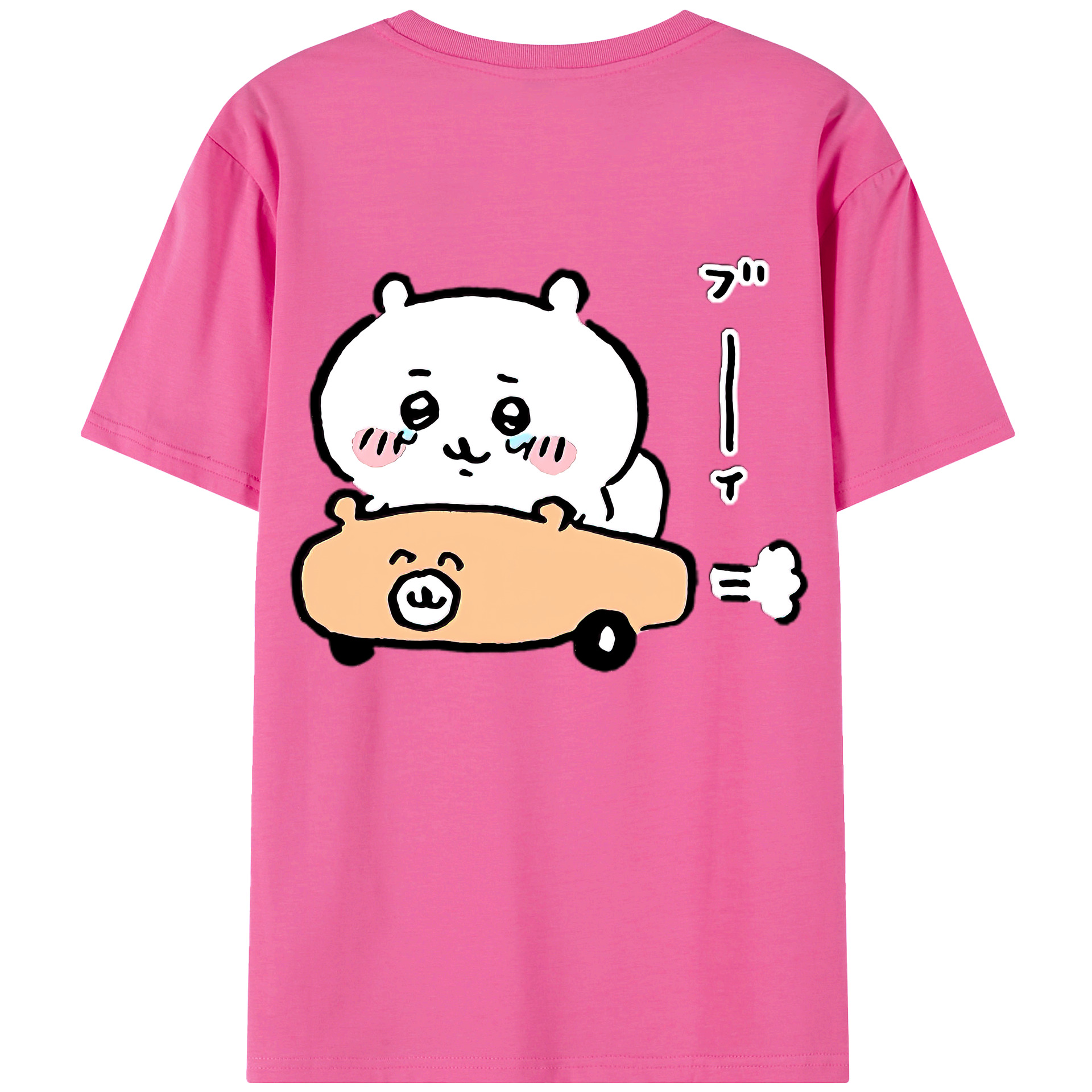 （画像用） ちいかわ ちいかわ Chii-kawa chiikawa レディース半袖Tシャツ(バックプリント)